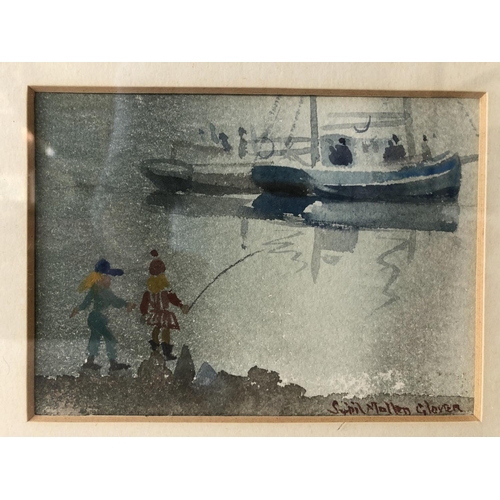 937 - Sybil Mullen Glover (1908-1995) - two watercolours to include: 'Summer' 14 x 10 cm, signed lower rig... 