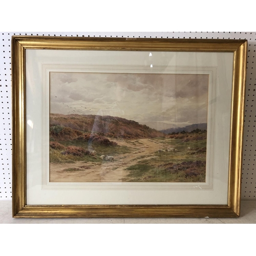 938 - Alfred Powell (1830-1893) - 'On the Surrey Hills at Coldharbour', watercolour on paper, signed lower... 