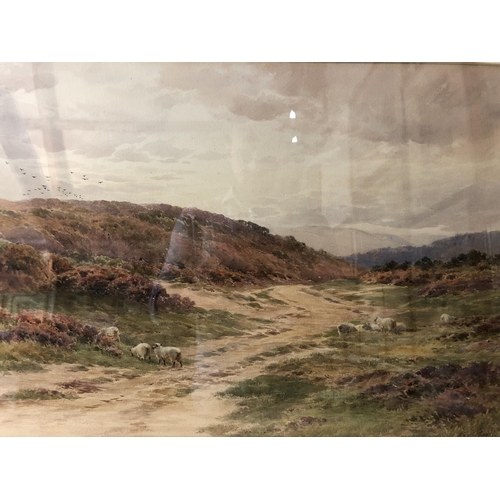 938 - Alfred Powell (1830-1893) - 'On the Surrey Hills at Coldharbour', watercolour on paper, signed lower... 