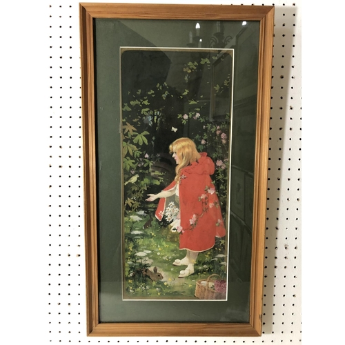 939 - Little Red Riding Hood (c.1930), gouache on paper, unsigned, label inscribed 'English 1930's, Origin... 