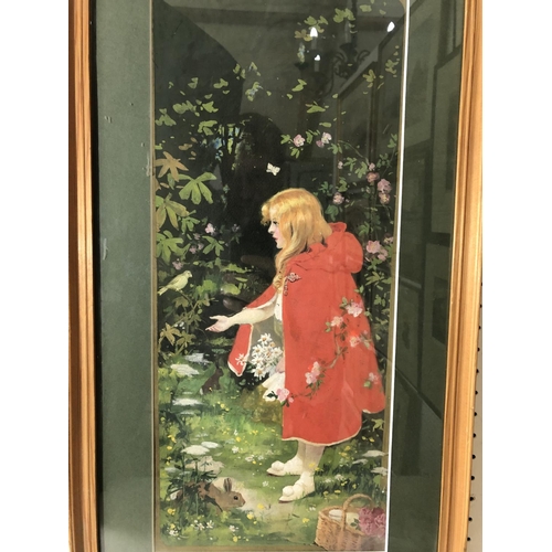 939 - Little Red Riding Hood (c.1930), gouache on paper, unsigned, label inscribed 'English 1930's, Origin... 