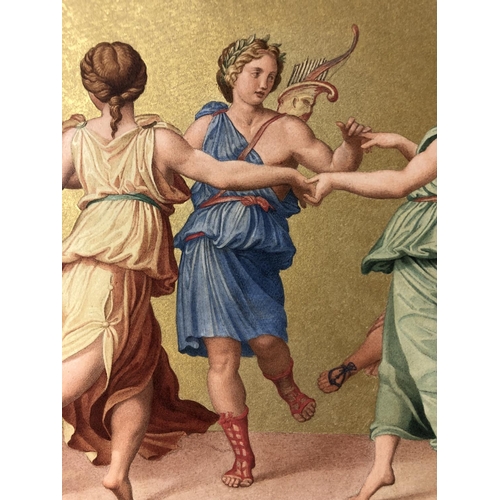 940 - After Baldassare Peruzzi (1481-1536) - 'Dance of Apollo and the Muses', watercolour and gold paint o... 