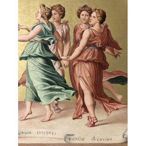 940 - After Baldassare Peruzzi (1481-1536) - 'Dance of Apollo and the Muses', watercolour and gold paint o... 