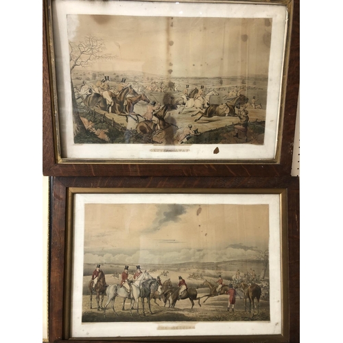 947 - Six framed hunting themed prints to include: Thomas Fielding (1758-1820), after Henry Thomas Alken (... 