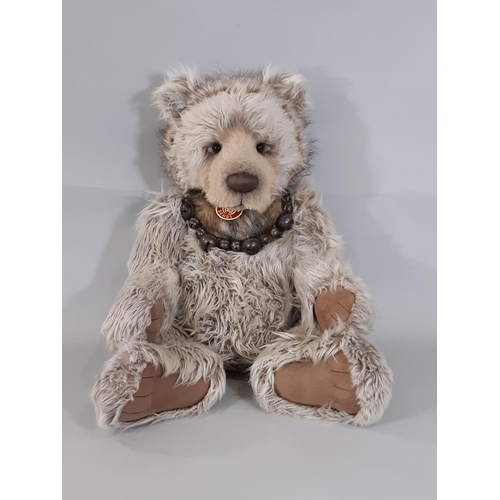 264 - Large Charlie Bear 'Bumble' designed by Isabelle Lee with jointed body, bell collar and tags. Height... 