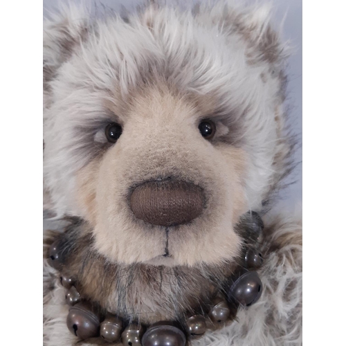 264 - Large Charlie Bear 'Bumble' designed by Isabelle Lee with jointed body, bell collar and tags. Height... 