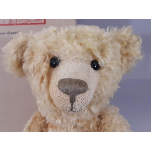 263 - A boxed Steiff teddy bear 'Baerle 43 PAB 1904' limited No 2196, No 404153, light brown mohair, fully... 