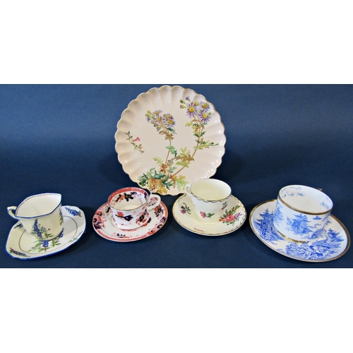 1008 - Twenty four individual teacups and saucers, Victorian and later, mainly English, together with three... 