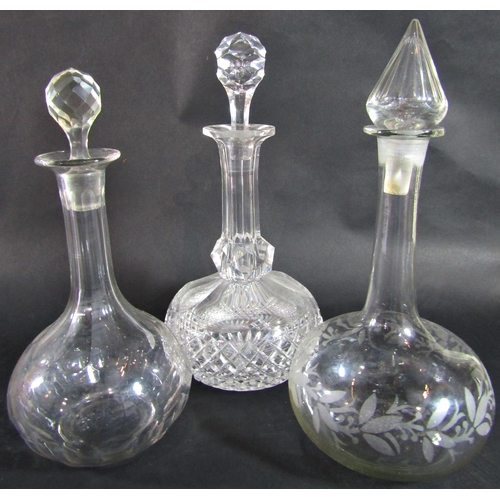 1165 - Fifty-one moulded contemporary stemmed glass rummers in the Georgian style