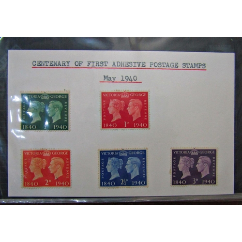 146 - A stamp book containing British and worldwide stamps including a penny red and two penny blue exampl... 