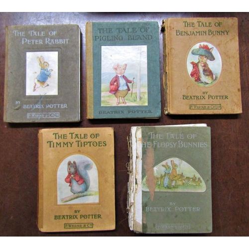 168 - A quantity of antique and other children's books to include two Alice's Adventures In Wonderland (pe... 