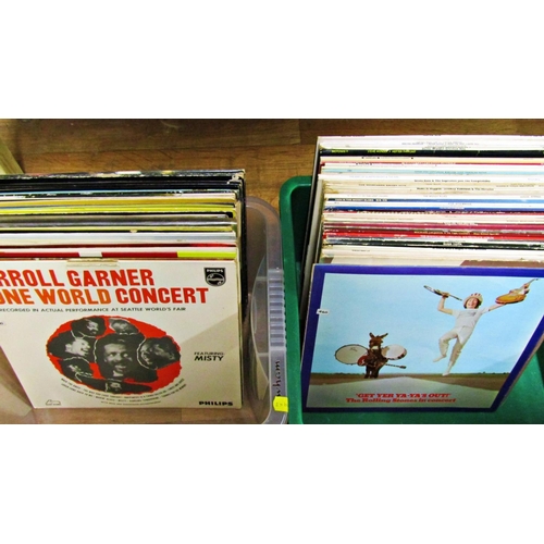 202 - Vinyl - mixed LPs to include The Rolling Stones, Beatles, Led Zepplin, Nina Simone, Aretha Franklin,... 