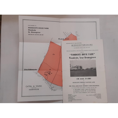 140 - An auction sales catalogue dated 1918 for the Worcestershire Estate formerly the property of the Rig... 