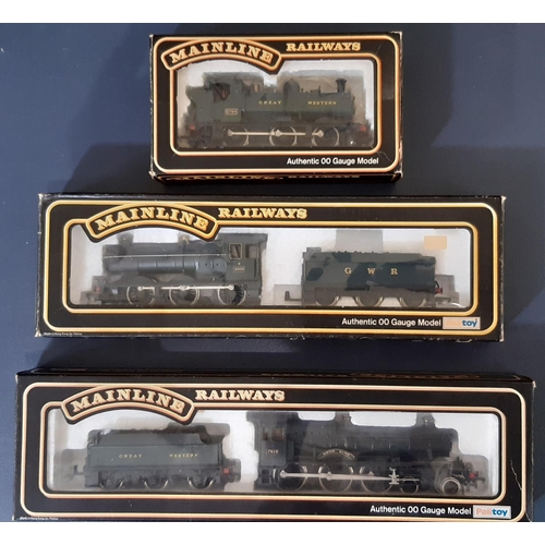 257 - 3 boxed 00 gauge locomotives by Mainline comprising 4-6-0 Manor Class 37-078, 0-6-0 2251 Class Colle... 