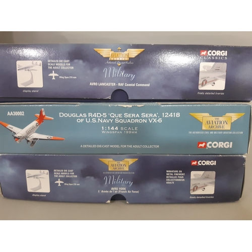 269 - 4 boxed model military aircraft from Corgi Aviation Archive series including 'Unsung Heroes' Boeing ... 