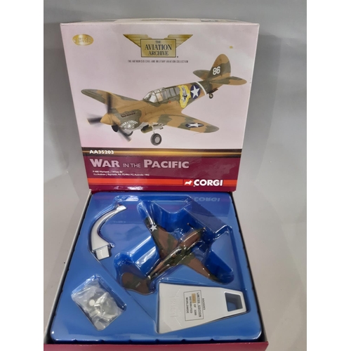 275 - 4 boxed model aircraft by Corgi featuring aircraft from conflicts WW2 and the Cold War including 'Wa... 