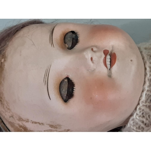 277 - SFBJ interest; early 20th century bisque head doll, impressed marks 'UNIS FRANCE 301' and 'E (R in a... 