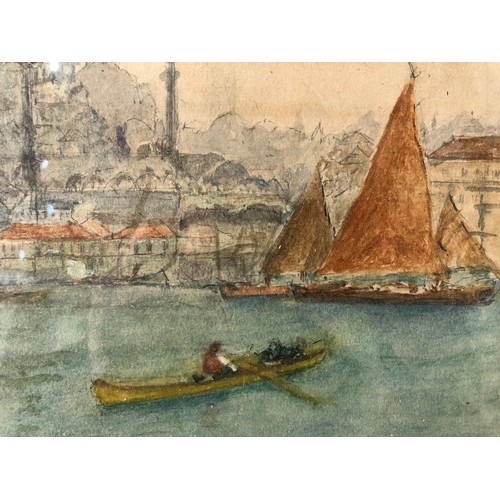 20 - Attributed to Tristram James Ellis (1844-1922) - 'Byzantium, Constantinople, Istanboul', watercolour... 