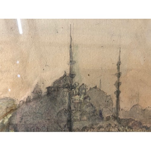 20 - Attributed to Tristram James Ellis (1844-1922) - 'Byzantium, Constantinople, Istanboul', watercolour... 