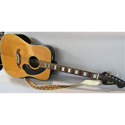 1678 - An Ibanez Concord six string acoustic guitar model No 647.