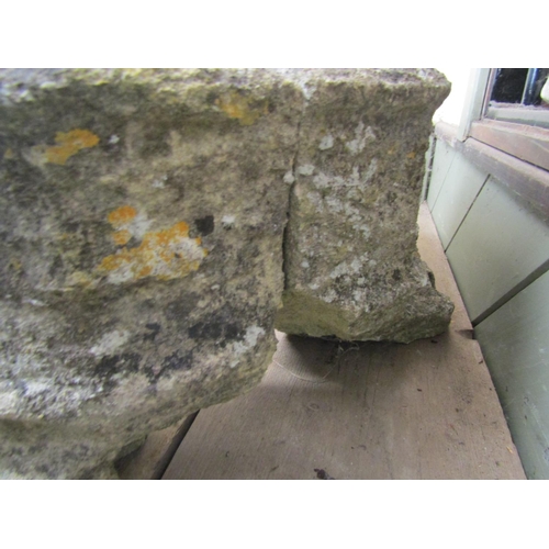 2094 - A 19th century or possibly earlier architectural carved natural stone chimney stack collar? of octag... 