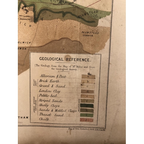 100 - Three maps to include: 'Map Showing the Distribution of Cholera in London and its Environs, From Jun... 