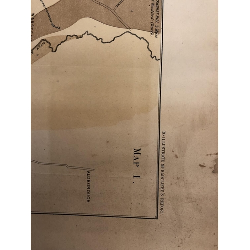 100 - Three maps to include: 'Map Showing the Distribution of Cholera in London and its Environs, From Jun... 