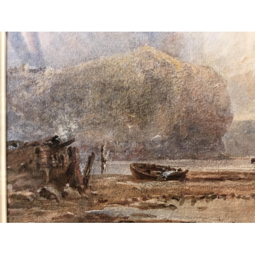 11 - George Weatherill (1810-1890) - Unloading Fishing Boats, watercolour and body colour on paper, signe... 