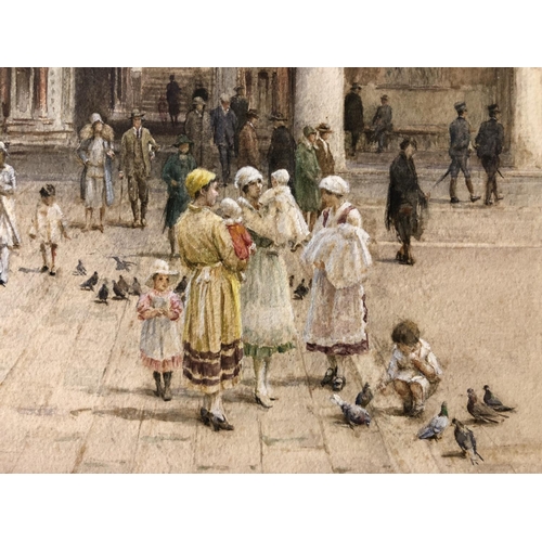 13 - Walter Frederick Roofe Tyndale, R.B.C., R.I. (1855-1943) - 'Figures near the Porta della Carta, Veni... 