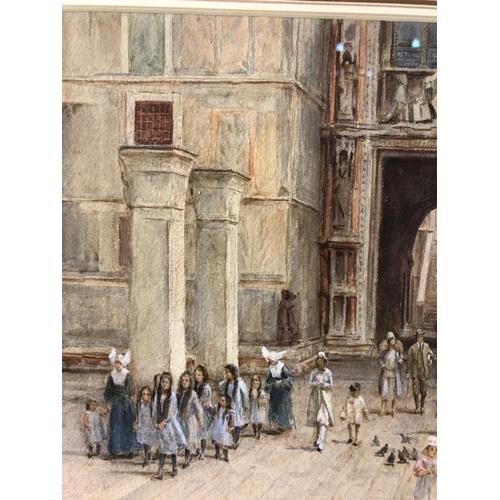 13 - Walter Frederick Roofe Tyndale, R.B.C., R.I. (1855-1943) - 'Figures near the Porta della Carta, Veni... 