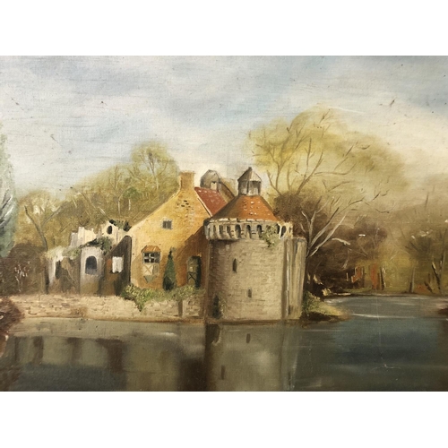 24 - Arguscott (19th century school) - Scotney Castle, Kent, oil on board, signed 'Arguscott' and dated '... 