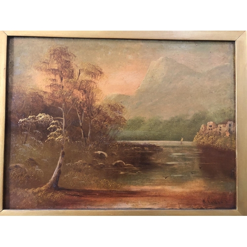 4 - Manner of William Collins (1788-1847) - Pair of river scenes, oil on board, each signed 'W. Collins'... 