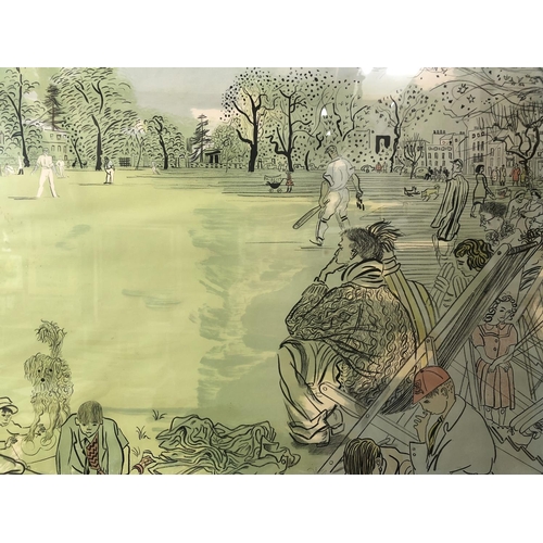 45 - After Anthony Gross (1905-1984) - 'The Cricket Match' (cropped), lithograph in colours, 54.5 x 71 cm... 