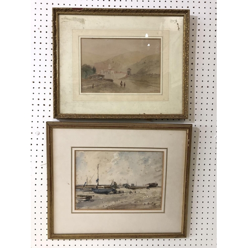 50 - Two watercolour paintings by different artists (English School, 19th/20th century) to include: Willi... 