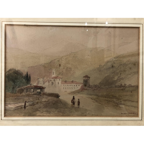 50 - Two watercolour paintings by different artists (English School, 19th/20th century) to include: Willi... 