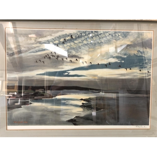 83 - Two signed Peter Scott (1909-1989) prints, both framed and glazed, largest: 61 x 41 cm (2)