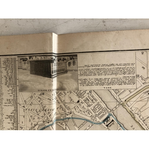 91 - 19th Century Map of Paris, 'Nouveau PLAN de la Ville de PARIS, Divise en 12 Arrondissemens et 48 Qua... 