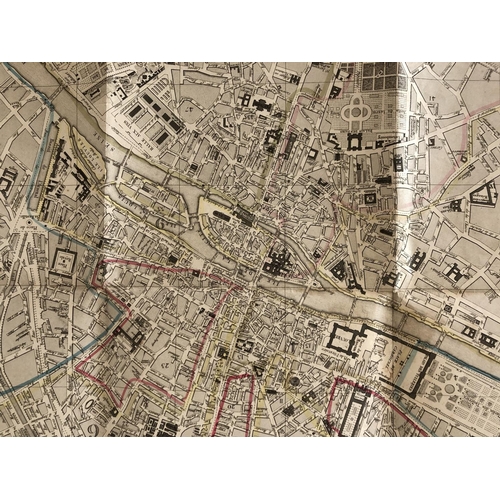 91 - 19th Century Map of Paris, 'Nouveau PLAN de la Ville de PARIS, Divise en 12 Arrondissemens et 48 Qua... 