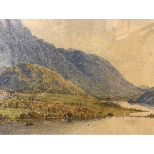 35 - William Taylor Longmire (1841-1914) - 'Thirlmere' watercolour on paper, titled, signed and dated '18... 