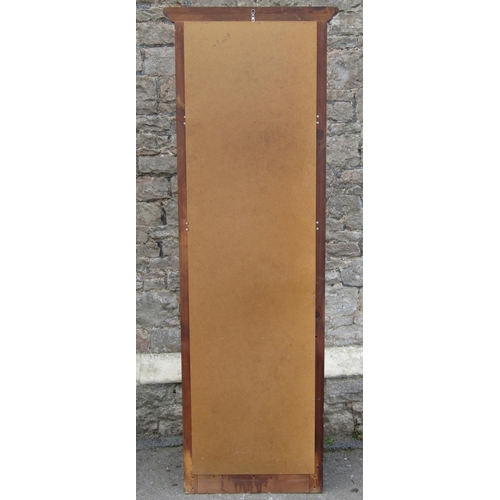 2149 - A reproduction hall stand with mirror plate and hooks over 70 cm wide x 203 cm high