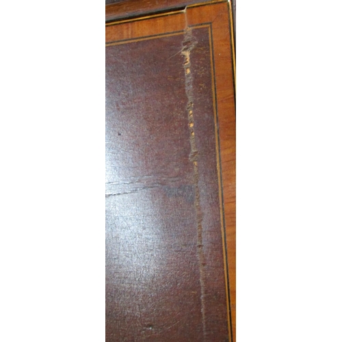 2203 - An inlaid Edwardian mahogany bureau bookcase with satinwood crossbanding, shell and further detail t... 