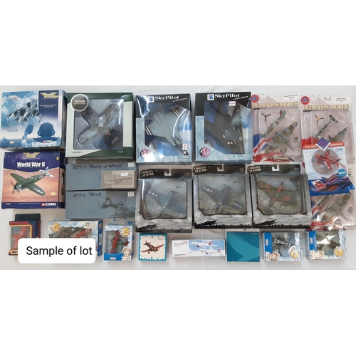 344 - Large mixed collection of boxed model aircraft including 7 x Corgi 'The Red Arrows' 1965-2004 series... 