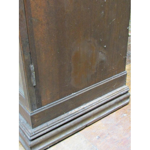 2679 - Good quality oak specimen cabinet with two glazed panelled doors enclosing two towers of eighteen dr... 