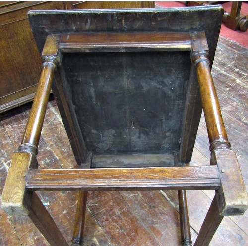 2695 - An 18th century occasional table in mixed woods including ash and fruitwood, with burr elm veneered ... 