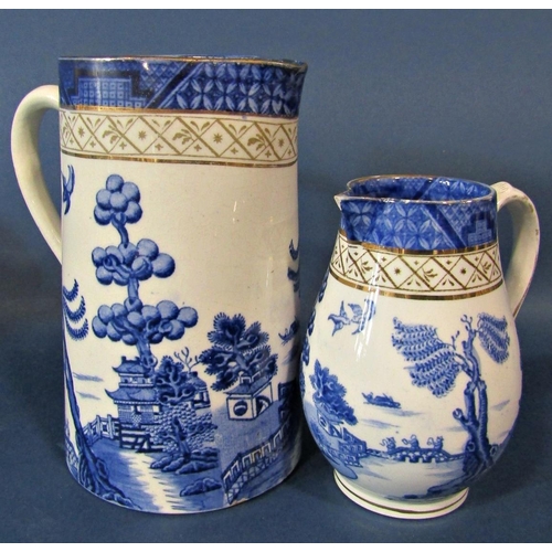 1030 - A collection of Booths Real Old Willow pattern ware including soup bowls and covers, tea pot, gradua... 