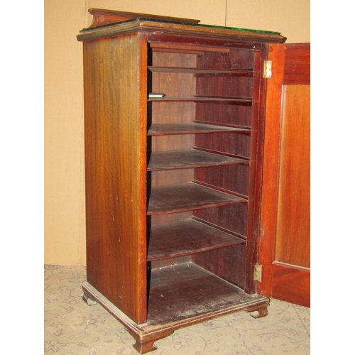 2422 - An inlaid Edwardian mahogany music cabinet, 49 cm wide x 44 cm deep x 99cm high