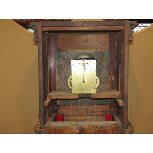 2385a - A longcase clock with brass dial and eight day movement by James Foy, Taunton