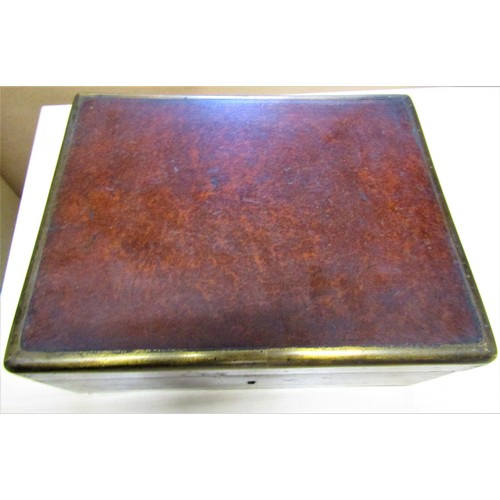 1656 - A show wood Brazilian tray with butterfly wing decoration, 52cm x 33cm, together with a wooden box w... 