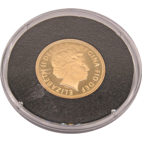 403 - Proof 2002 sovereign Shield of Arms, cased