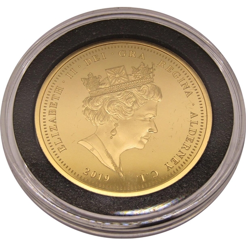 404 - Proof Remembrance Day gold coin Alderney, limited to 99, cased